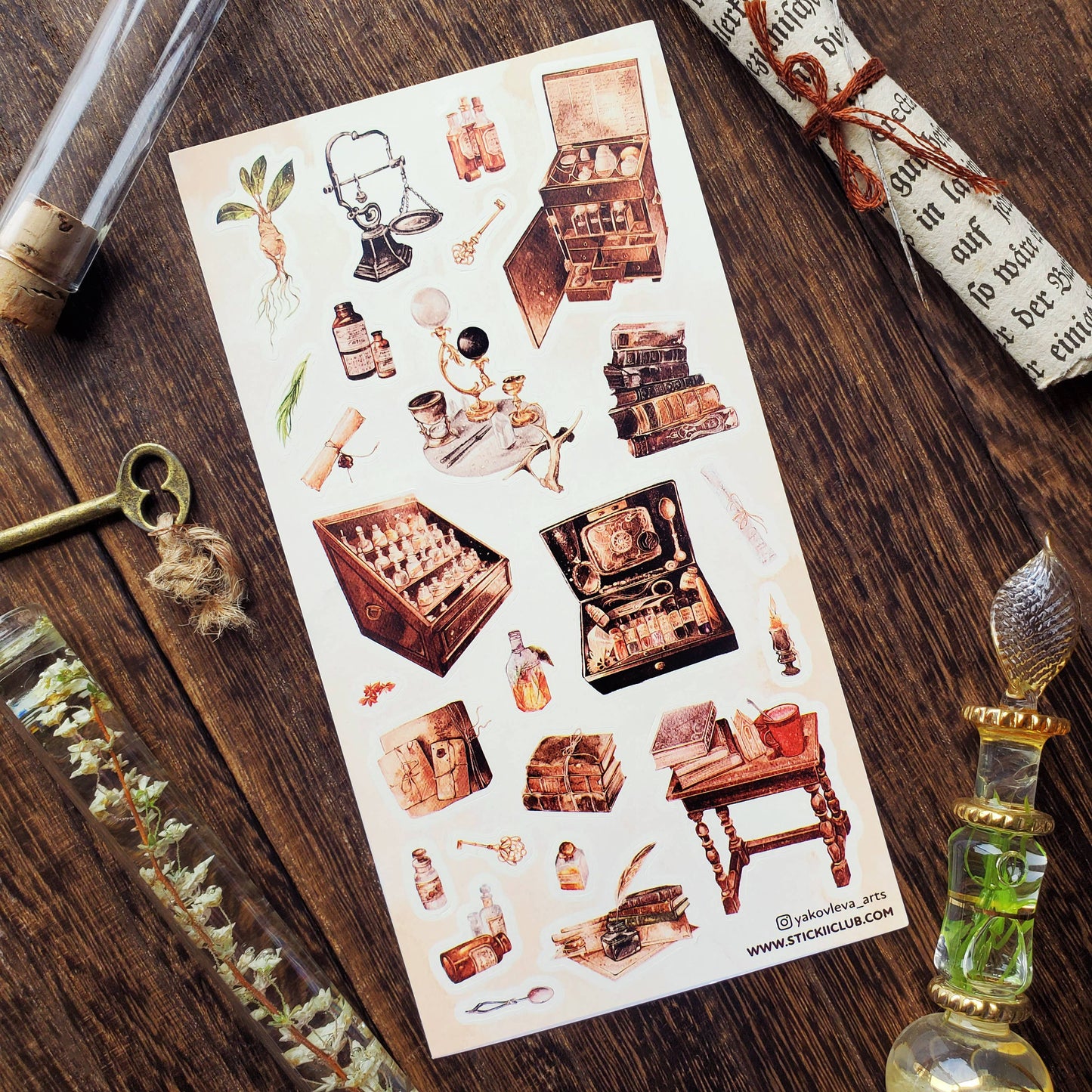 Shoppe of Wonders - Sticker Sheet - Scrapbook - Planner - Diary
