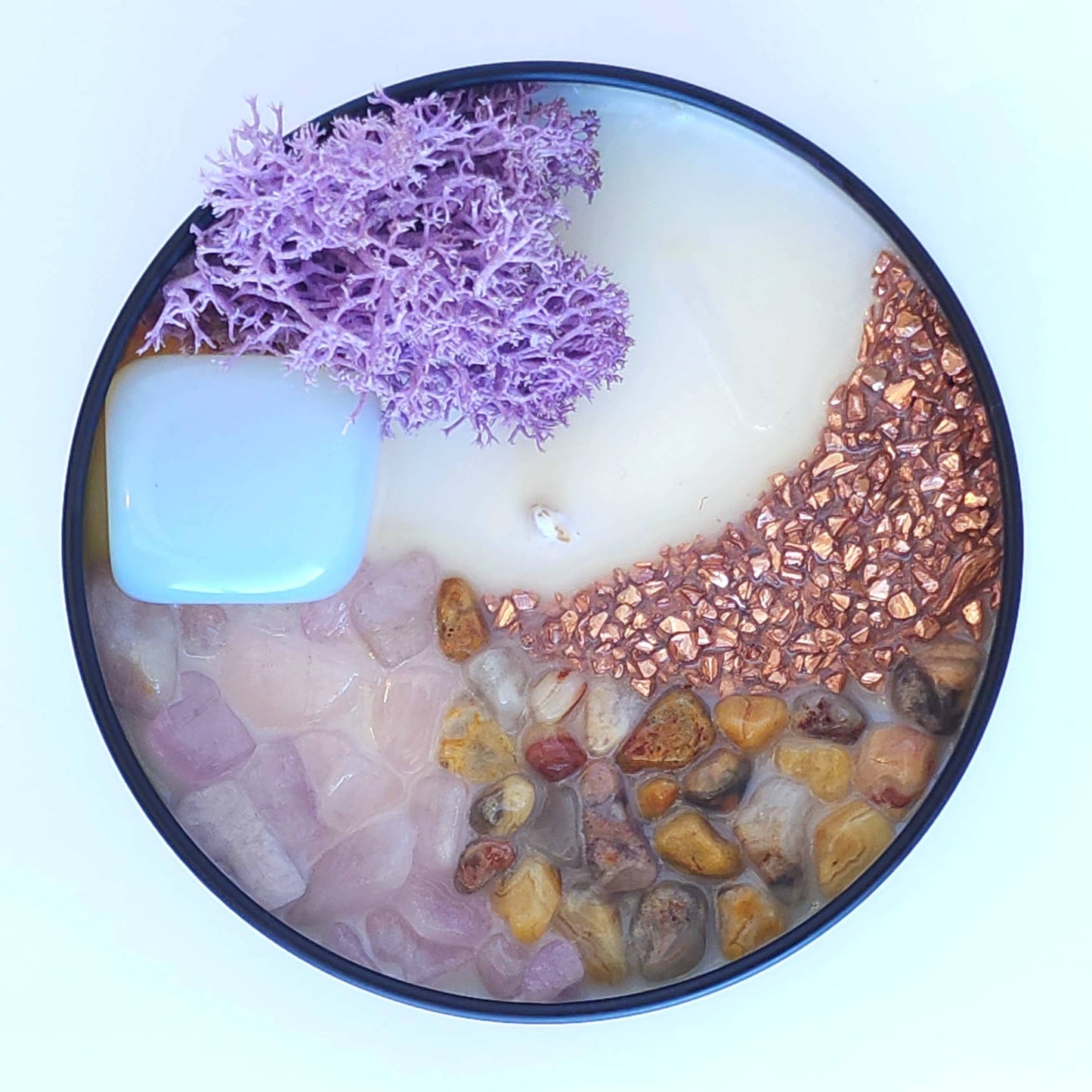 Cloud Nine - Brown Sugar, Fig, and Moss Scented - 8oz Soy Crystal Candle