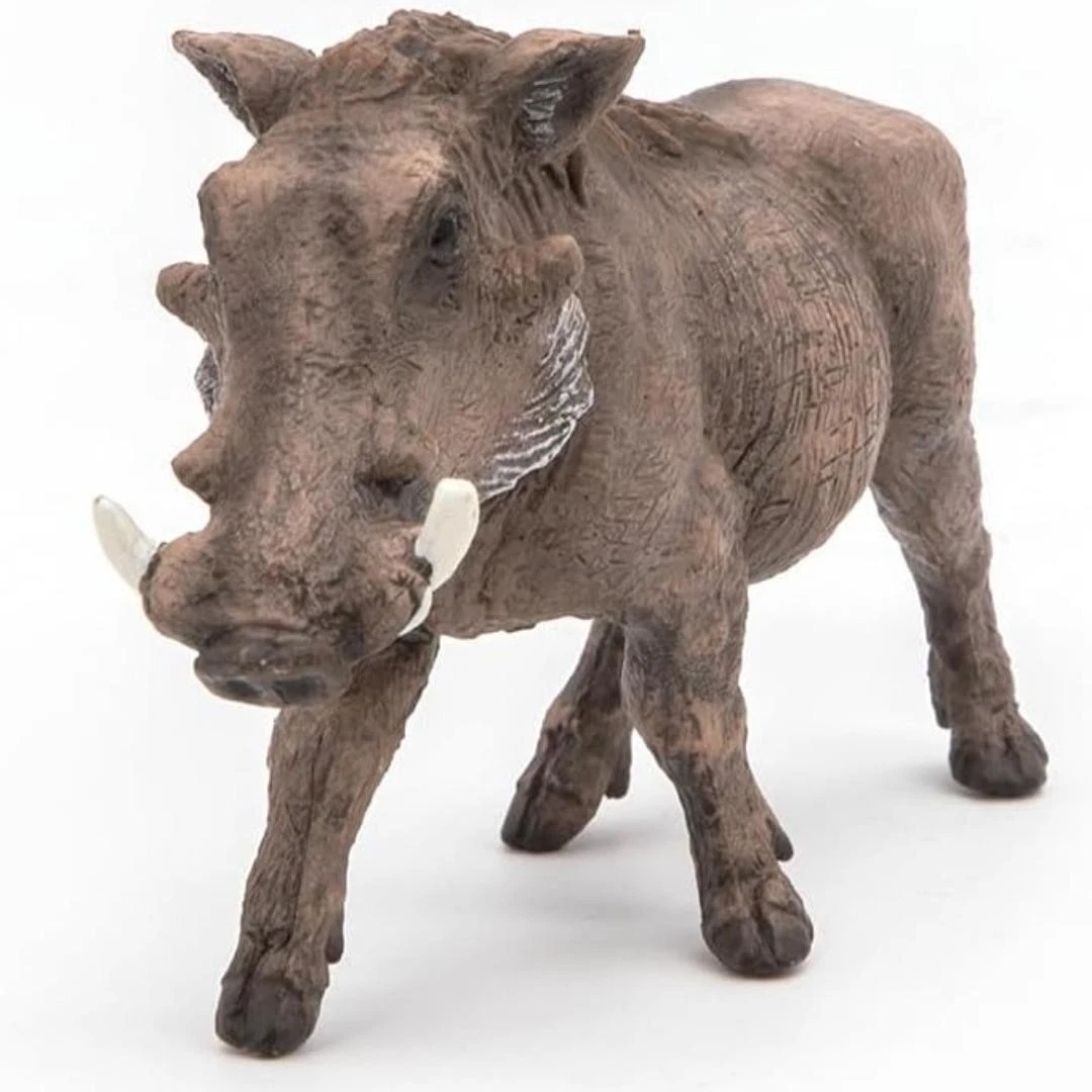 Warthog Figurine - Hand Painted Wild Animal Toy Figure - Papo 50180