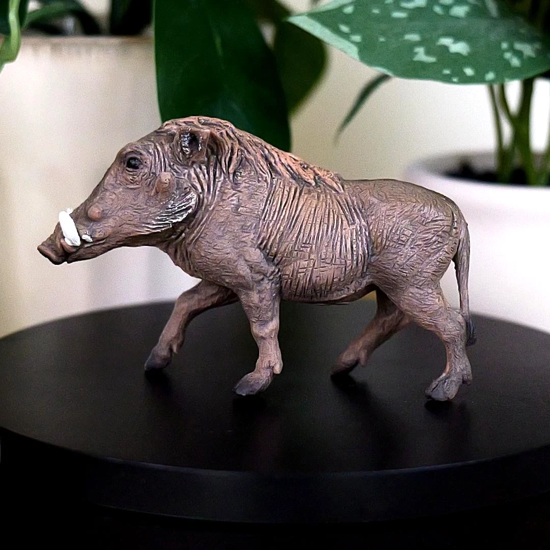 Warthog Figurine - Hand Painted Wild Animal Toy Figure - Papo 50180