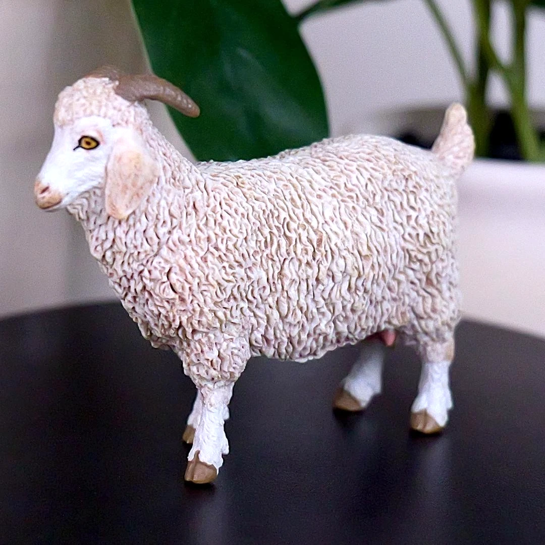 Angora Goat Farm Animal Figure - Hand Painted & Collectible Toy Figurine - Papo 51170