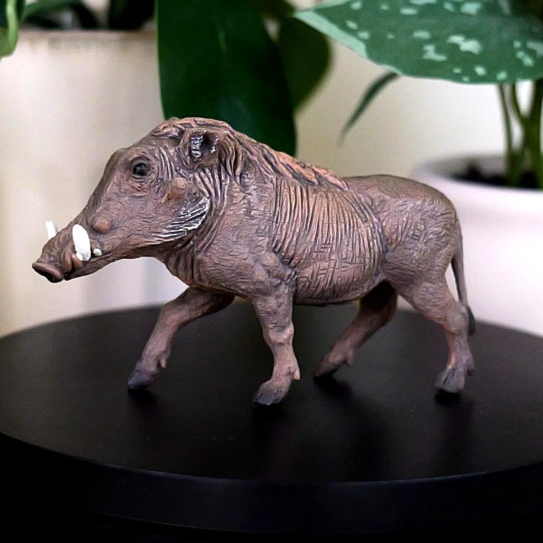 Warthog Figurine - Hand Painted Wild Animal Toy Figure - Papo 50180