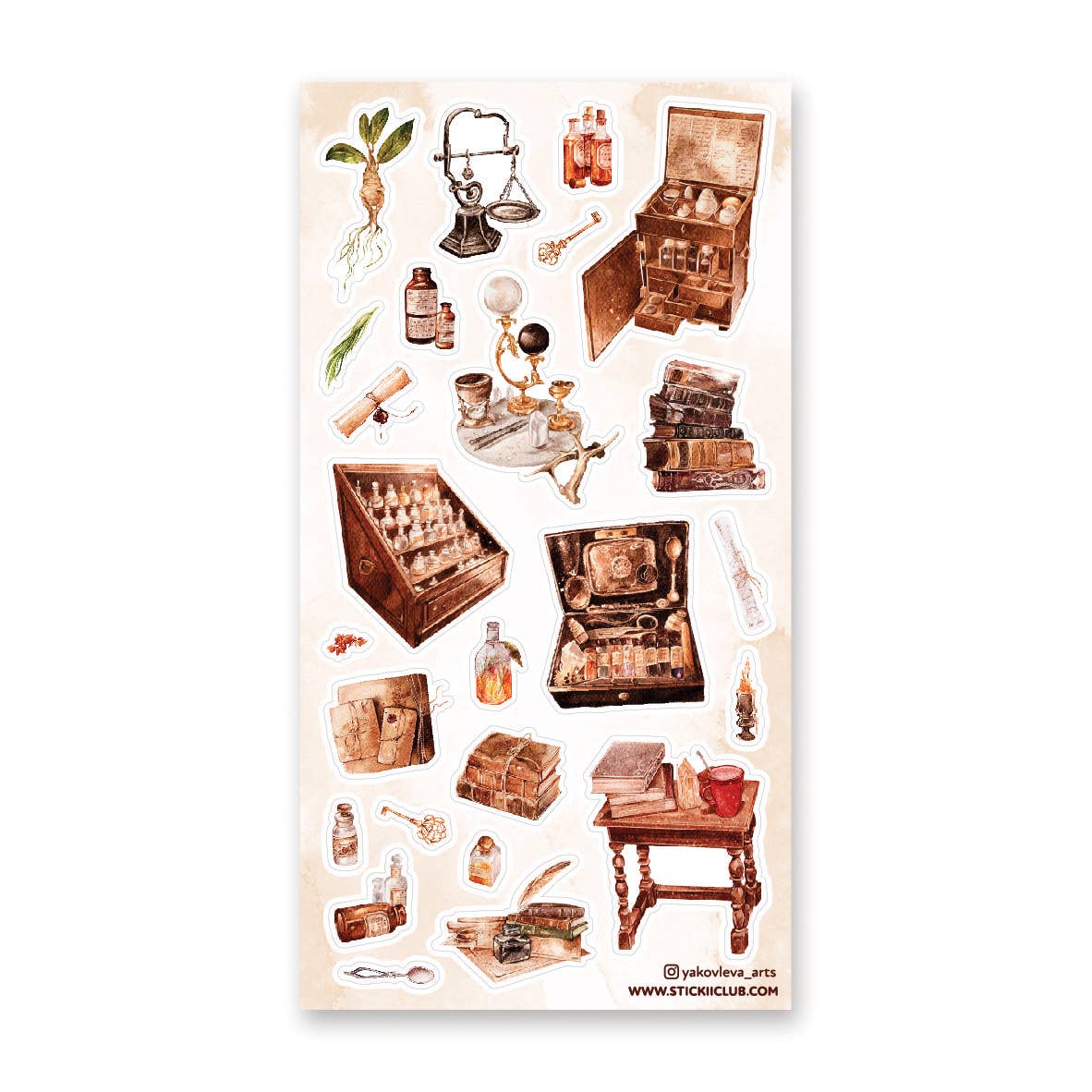 Shoppe of Wonders - Sticker Sheet - Scrapbook - Planner - Diary