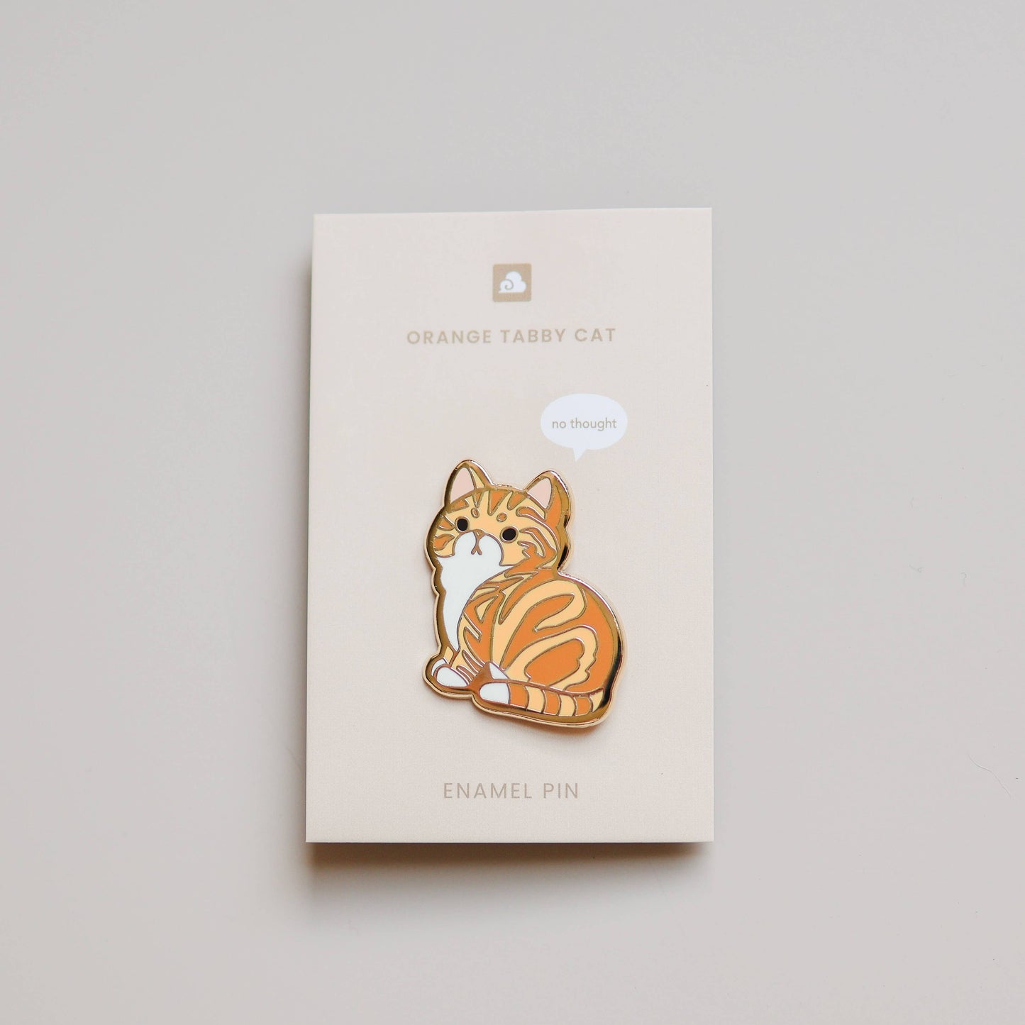 Orange Tabby Cat Enamel Pin - NEW Jewelry for Cat Lovers