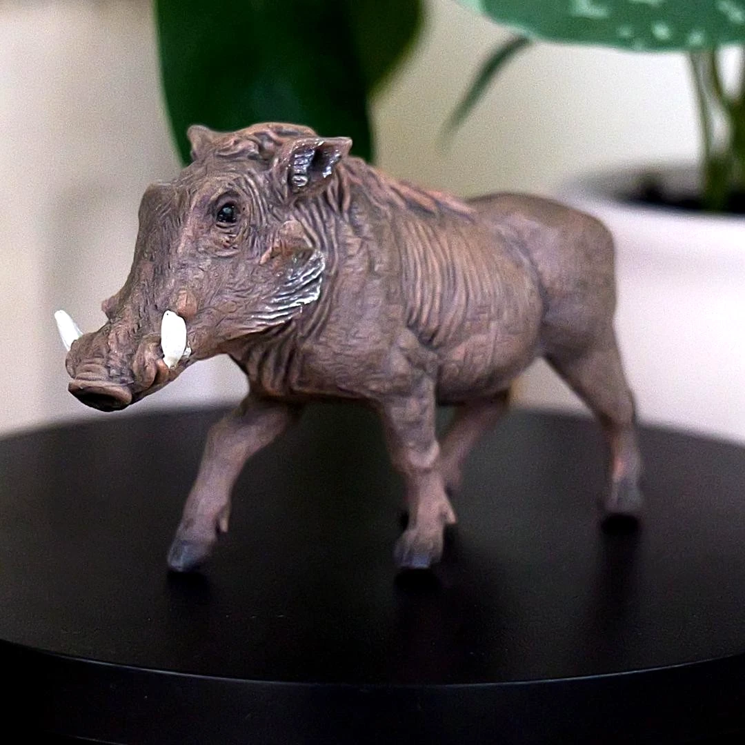 Warthog Figurine - Hand Painted Wild Animal Toy Figure - Papo 50180