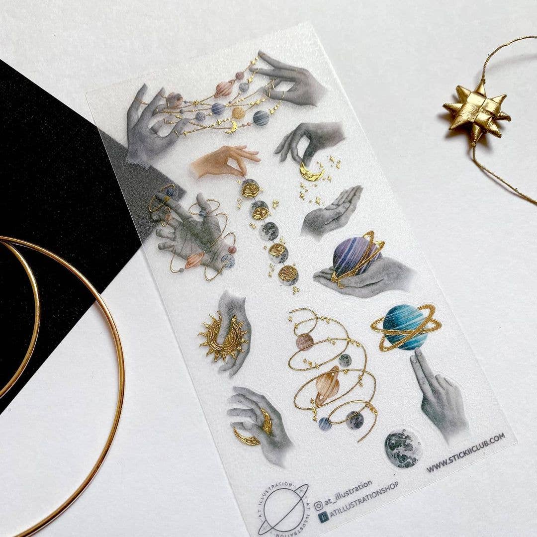 Planetary Hands - Sticker Sheet