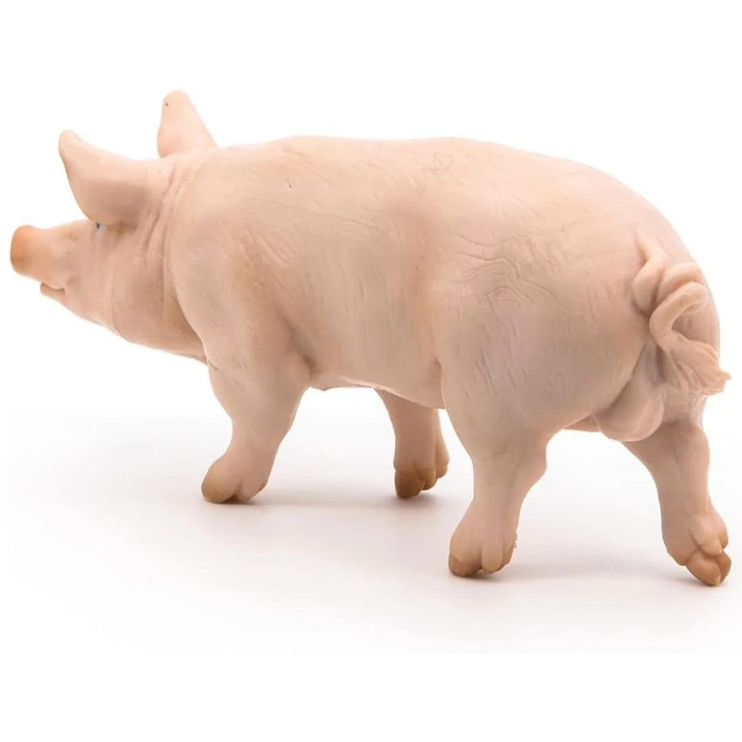 Boar Pig Figure - Hand Painted & Collectible Farm Animal Figurine - Papo 51044