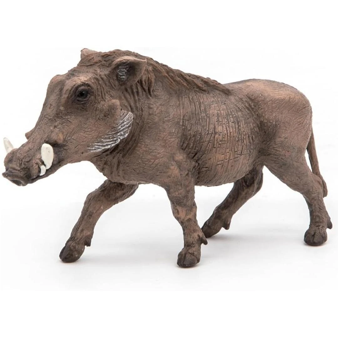 Warthog Figurine - Hand Painted Wild Animal Toy Figure - Papo 50180