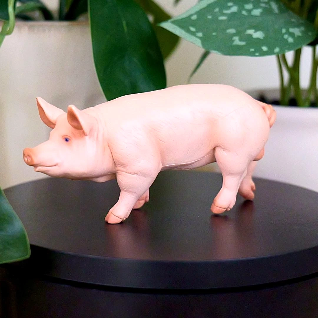 Boar Pig Figure - Hand Painted & Collectible Farm Animal Figurine - Papo 51044