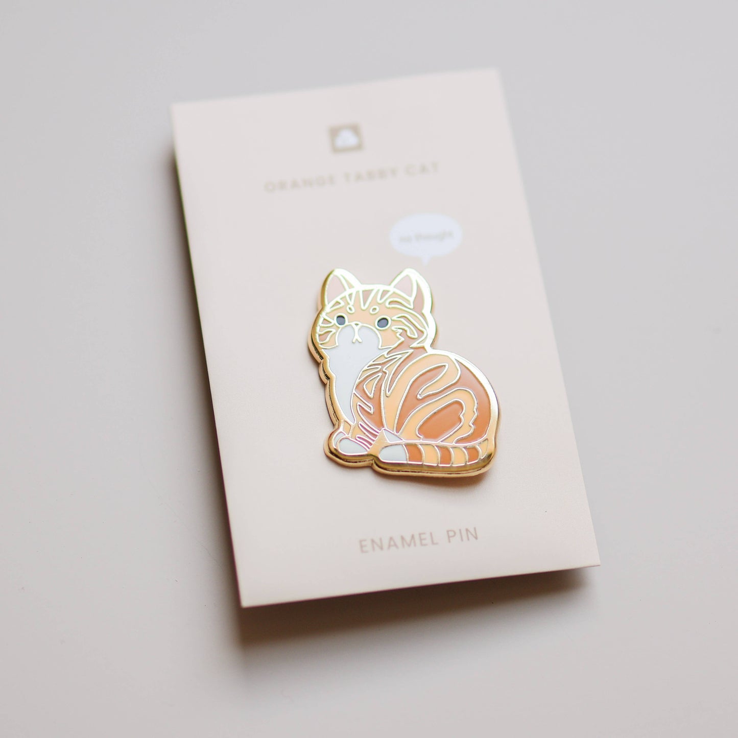 Orange Tabby Cat Enamel Pin - NEW Jewelry for Cat Lovers