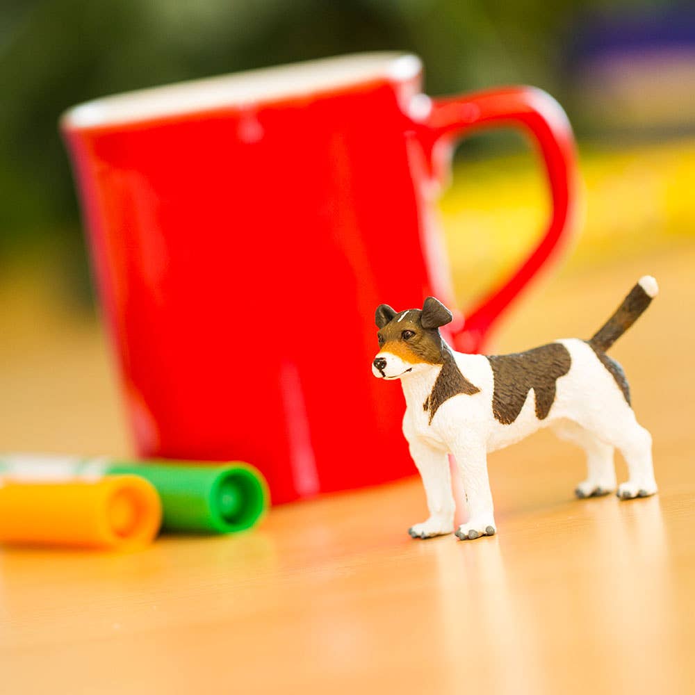 Jack Russell Terrier Dog Figure - Hand Painted & Collectible Toy - Safari Ltd 254229