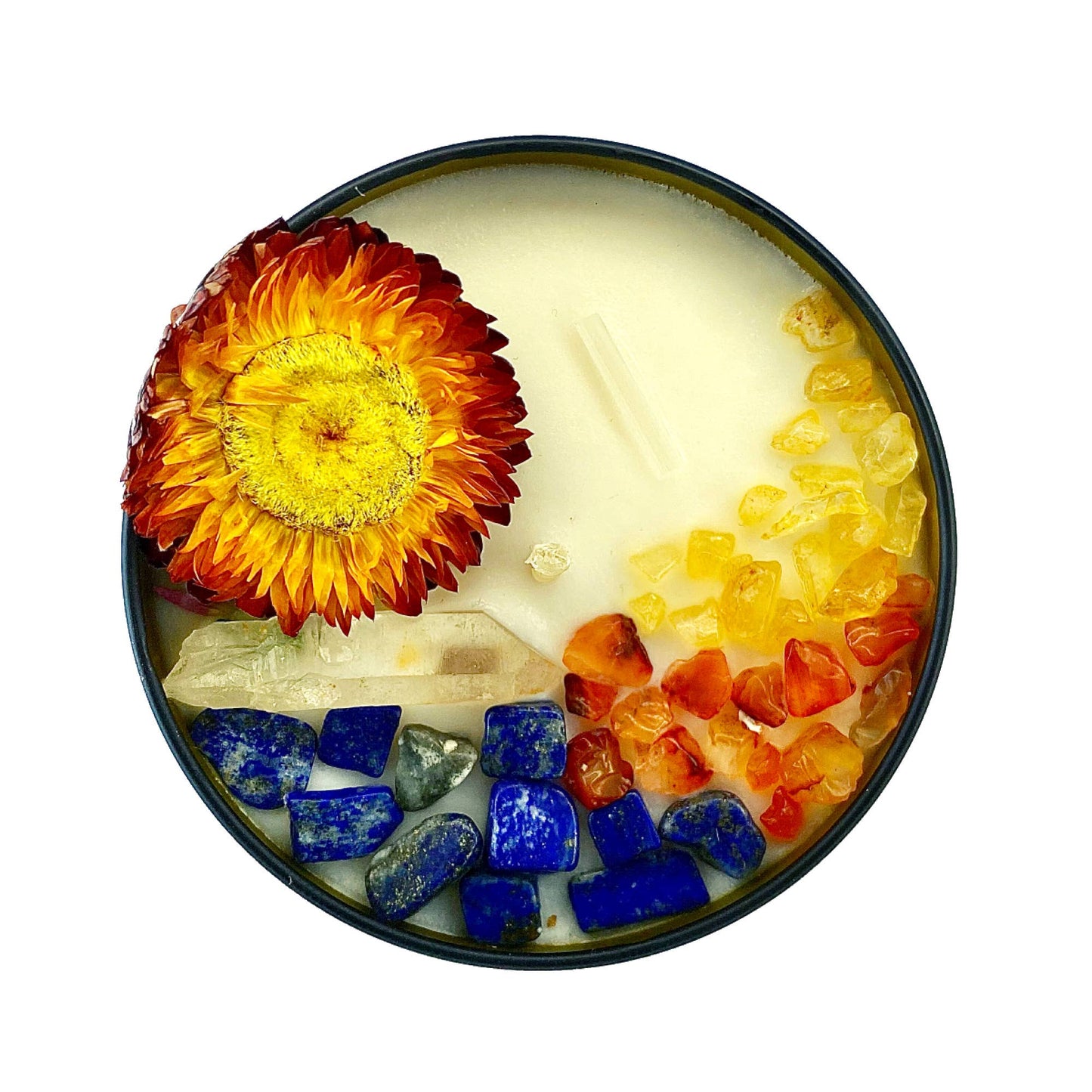 Saraswati - Patchouli Scented - 8oz Soy Crystal Candle