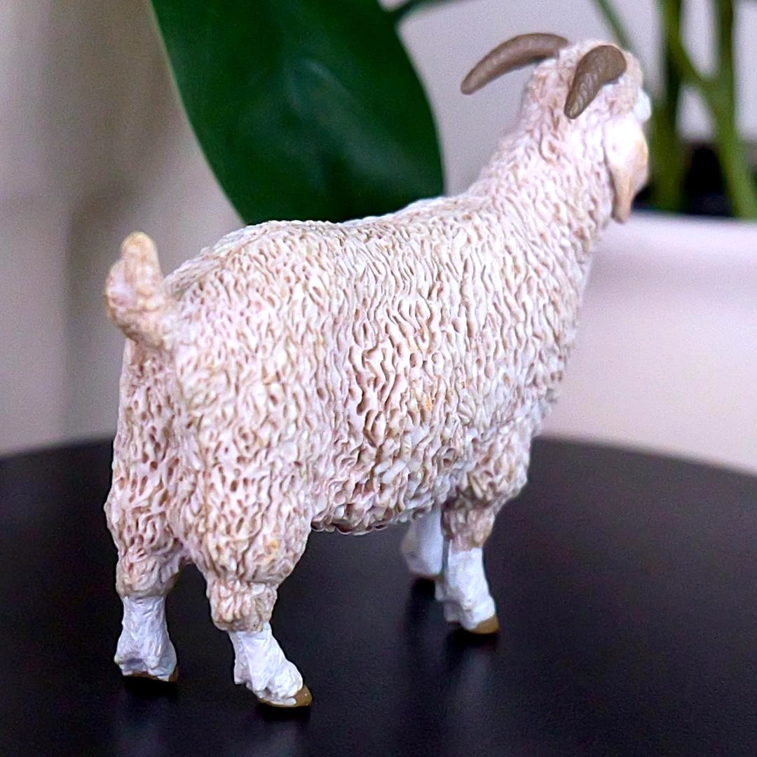 Angora Goat Farm Animal Figure - Hand Painted & Collectible Toy Figurine - Papo 51170