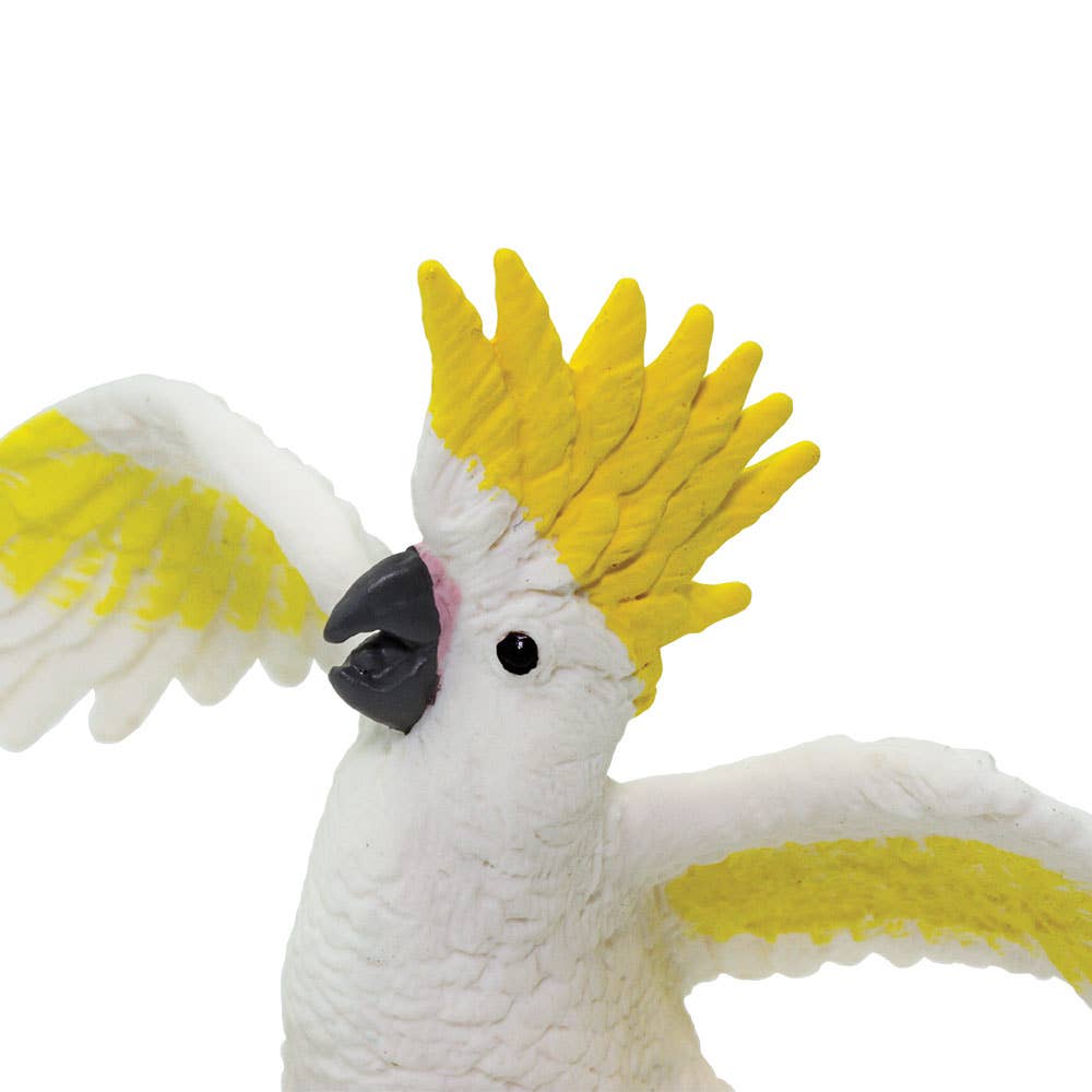 Cockatoo Bird Figure - Hand Painted & Collectible Toy - Safari Ltd 263829