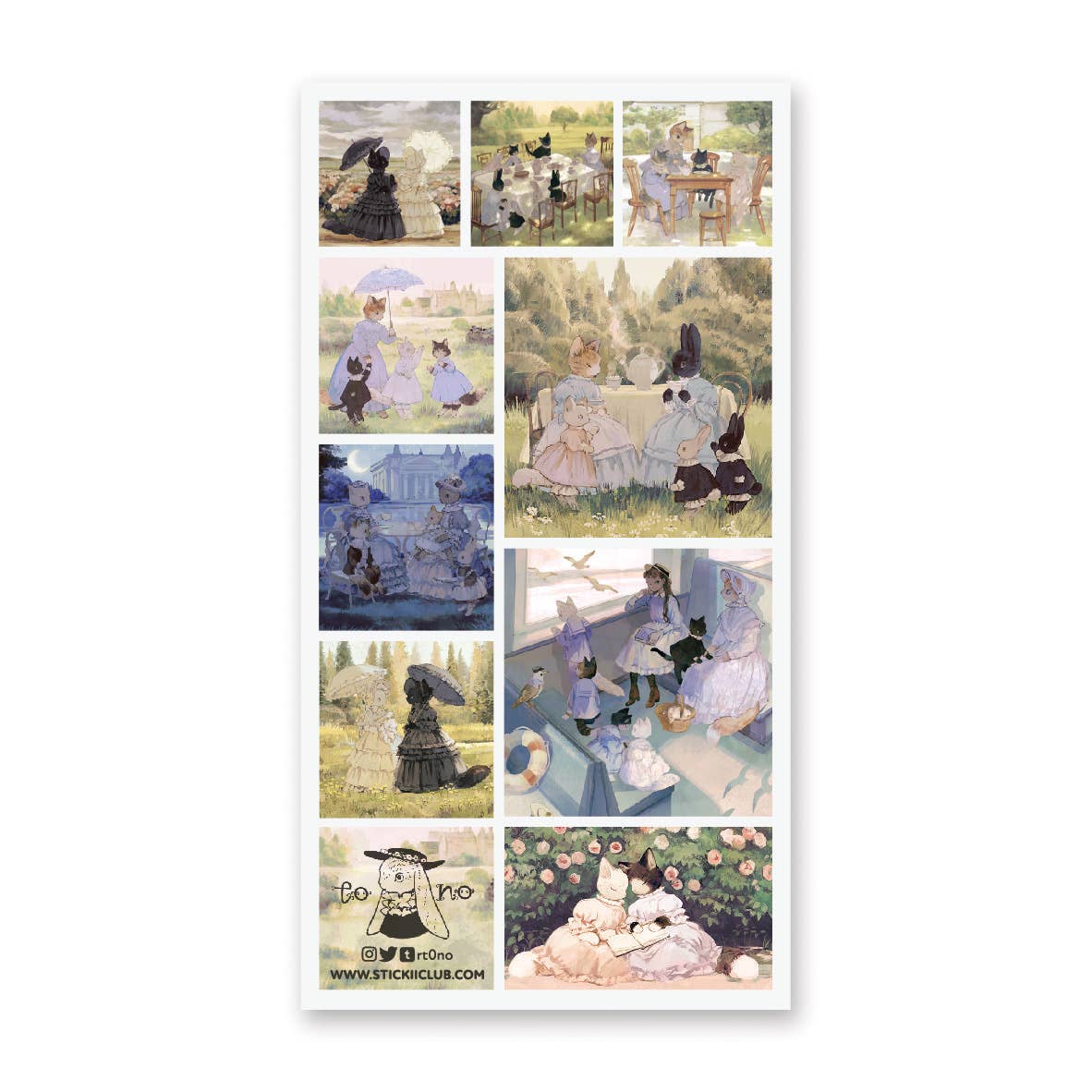 Garden Party - Sticker Sheet - Stationary - Planner - Scrapbook