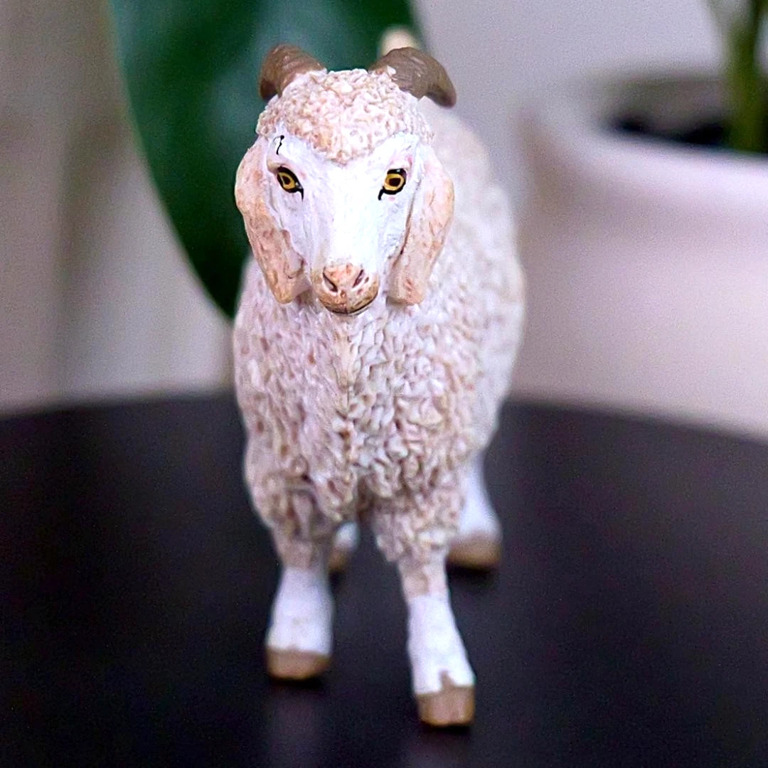 Angora Goat Farm Animal Figure - Hand Painted & Collectible Toy Figurine - Papo 51170