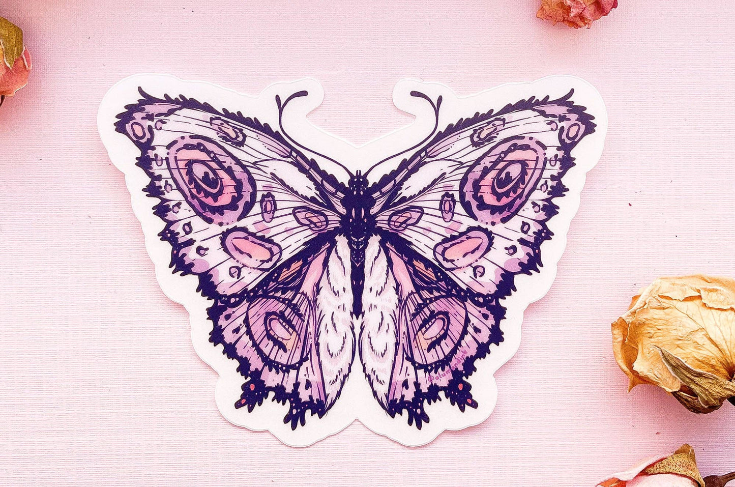 Fantasy Butterfly Sticker - Clear Vinyl