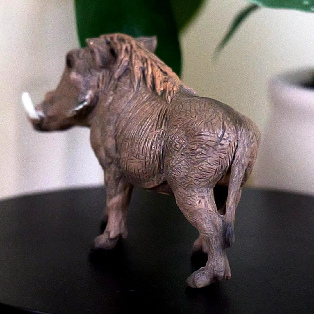 Warthog Figurine - Hand Painted Wild Animal Toy Figure - Papo 50180