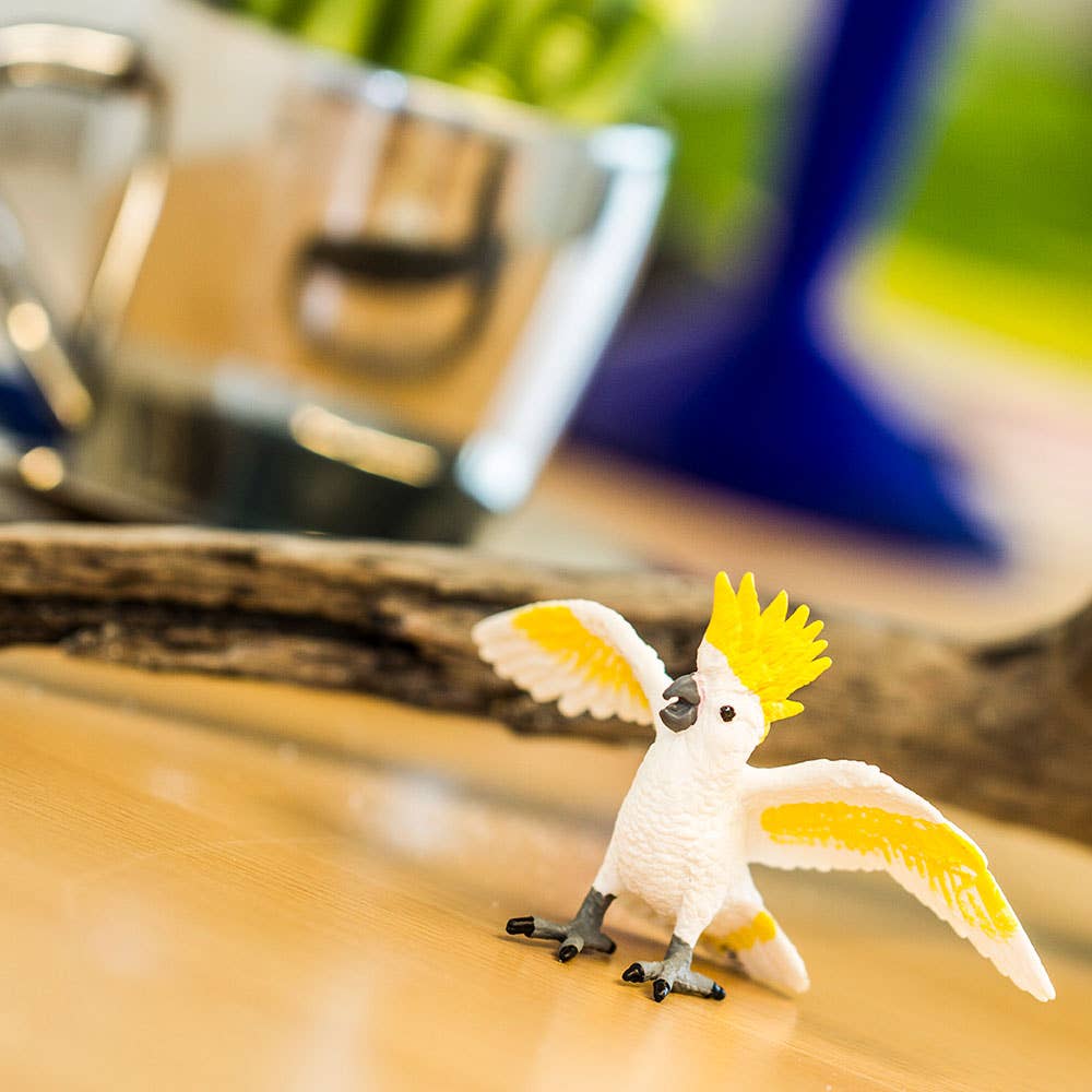 Cockatoo Bird Figure - Hand Painted & Collectible Toy - Safari Ltd 263829