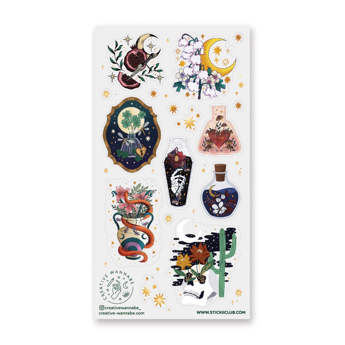 In the Dead of Night - Sticker Sheet - Spooky
