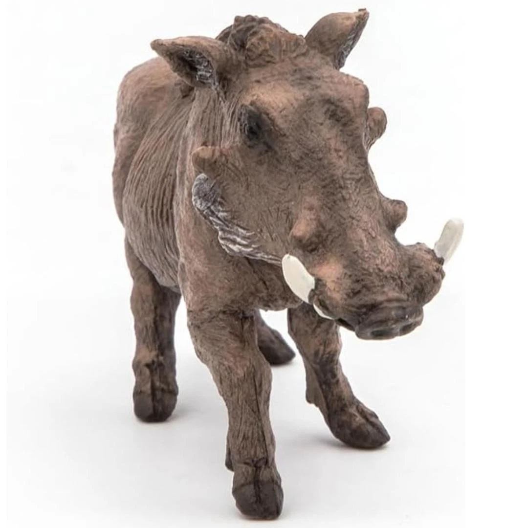 Warthog Figurine - Hand Painted Wild Animal Toy Figure - Papo 50180