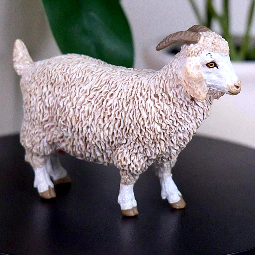 Angora Goat Farm Animal Figure - Hand Painted & Collectible Toy Figurine - Papo 51170