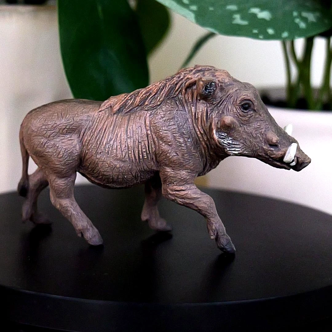 Warthog Figurine - Hand Painted Wild Animal Toy Figure - Papo 50180