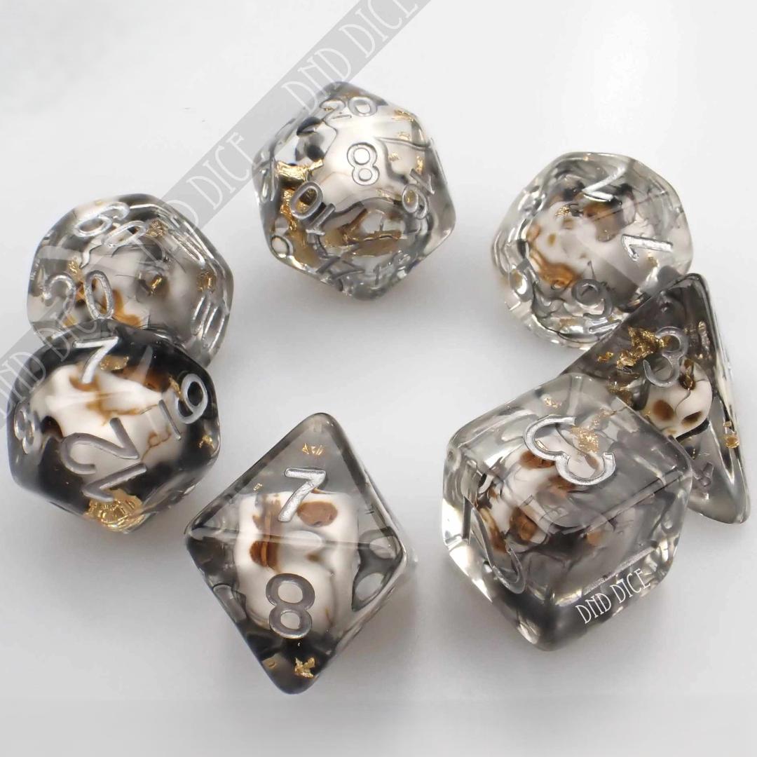 Dice Set - Death and Taxes - 7 Resin Dice