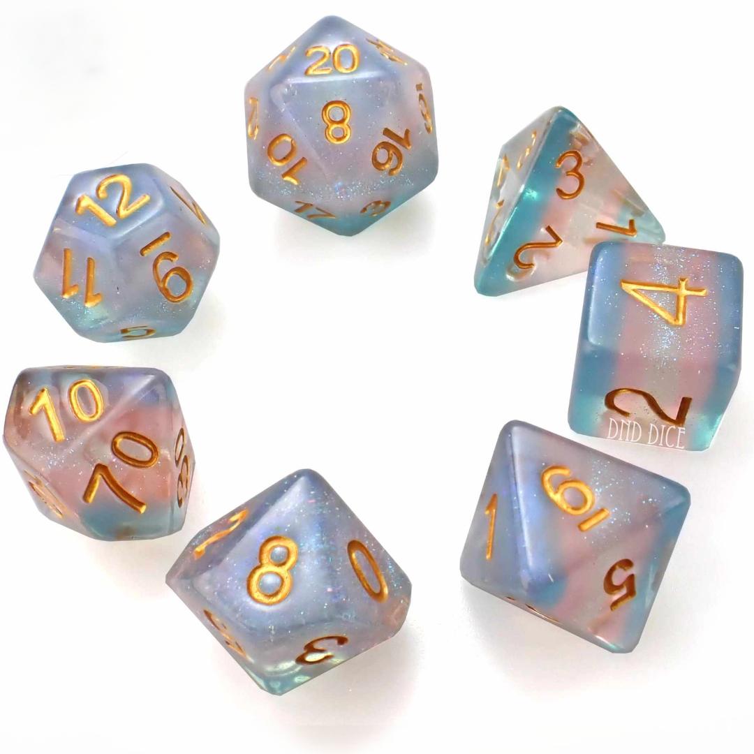 Dice Set - Transcendent - 7 Resin Dice - Dungeons and Dragons