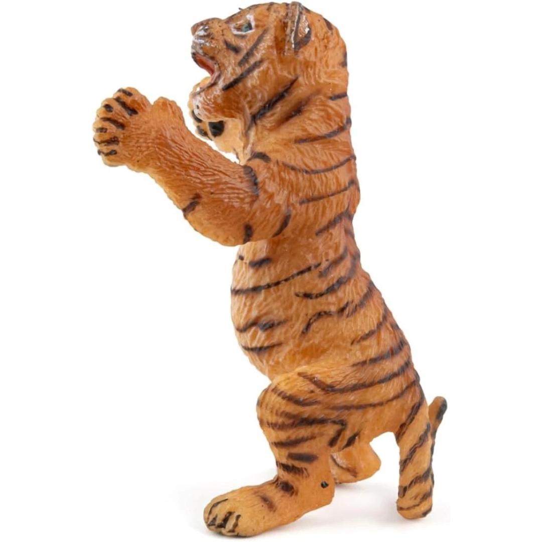 Standing Tiger Cub Figure - Wild Animal Toy - Hand Painted - Collectible - Papo 50269