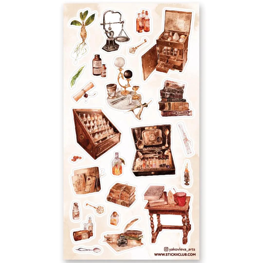 Shoppe of Wonders - Sticker Sheet - Scrapbook - Planner - Diary