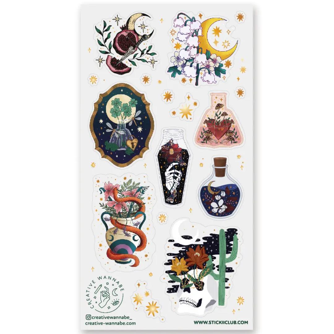 In the Dead of Night - Sticker Sheet - Spooky