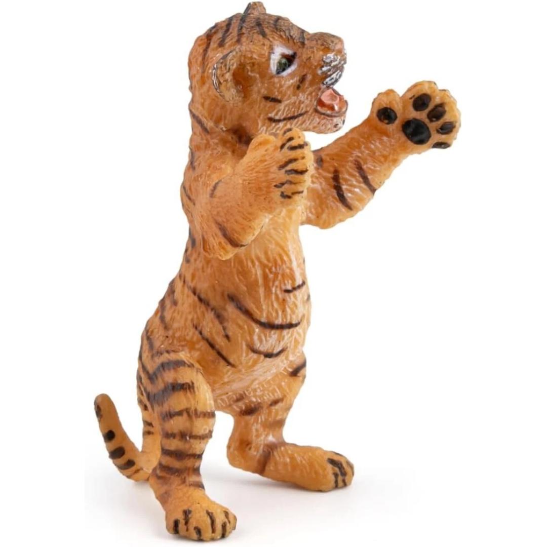 Standing Tiger Cub Figure - Wild Animal Toy - Hand Painted - Collectible - Papo 50269