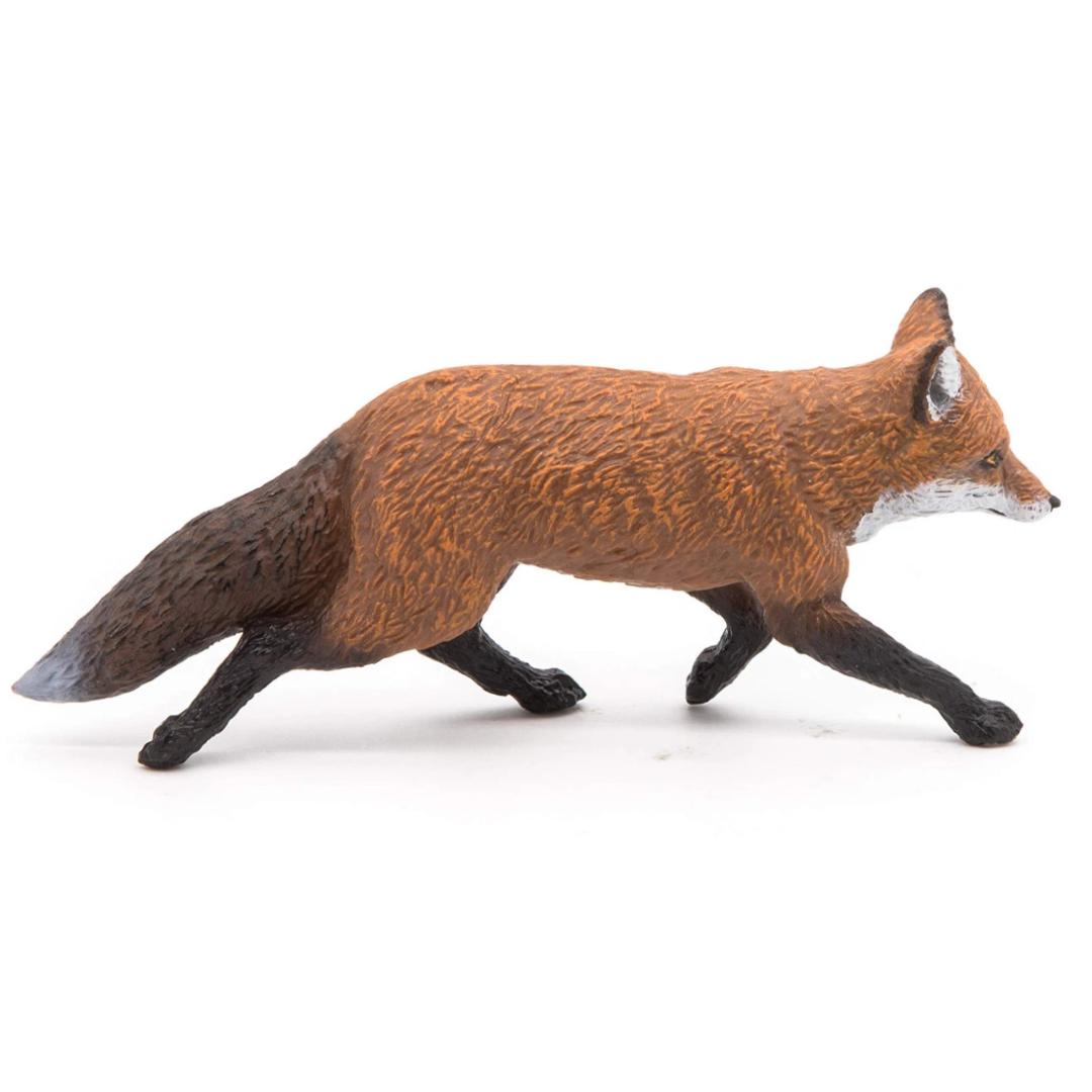 Fox Figure - Animal Toy - Hand Painted - Collectible - Papo 53020