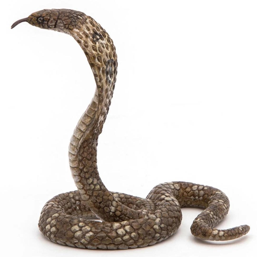 King Cobra Snake Figure - Animal Toy - Collectible - Hand Painted - Papo 50164