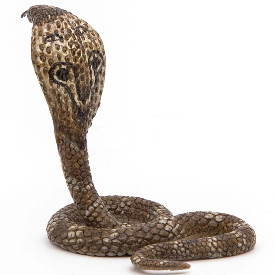 King Cobra Snake Figure - Animal Toy - Collectible - Hand Painted - Papo 50164