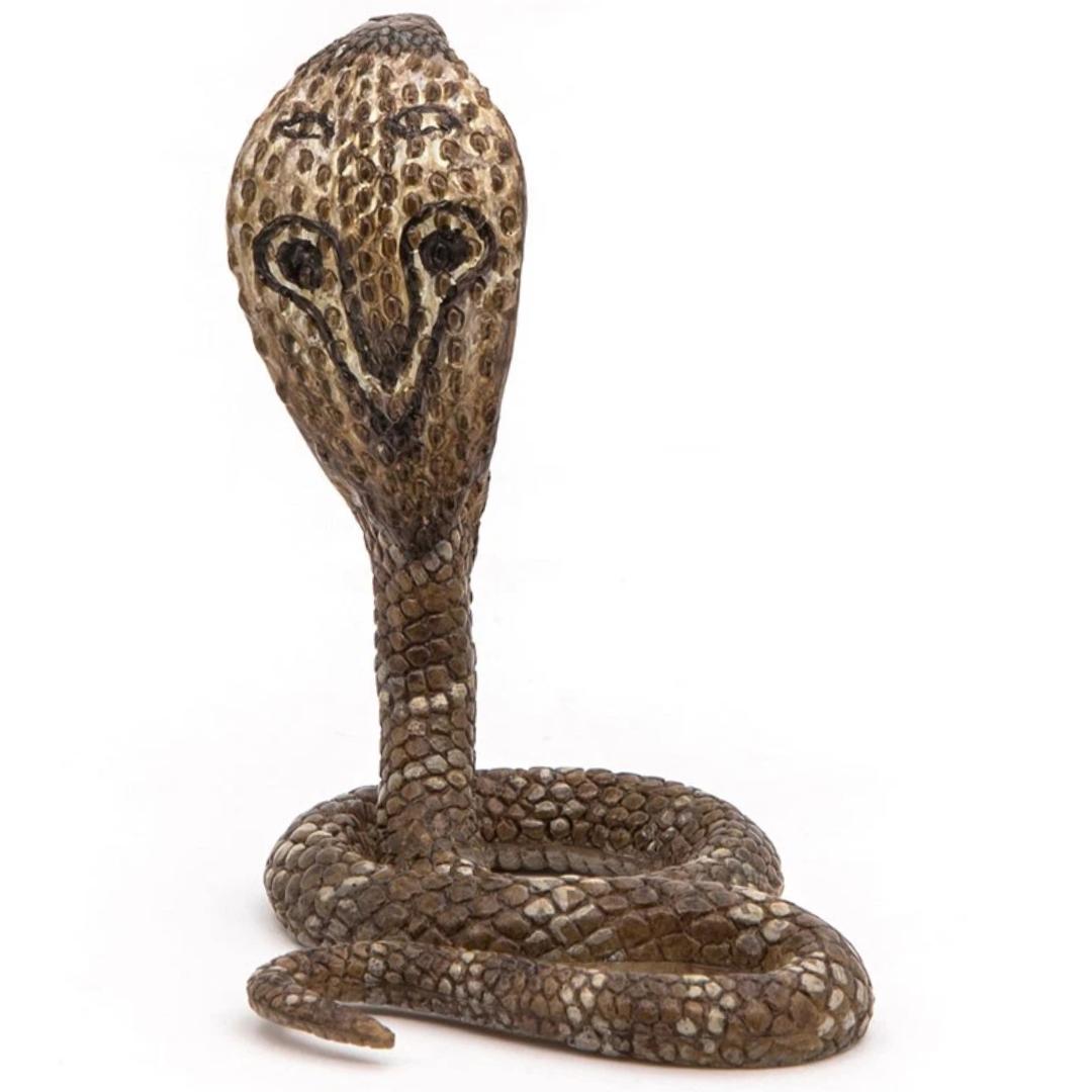 King Cobra Snake Figure - Hand Painted & Collectible Toy - Papo 50164