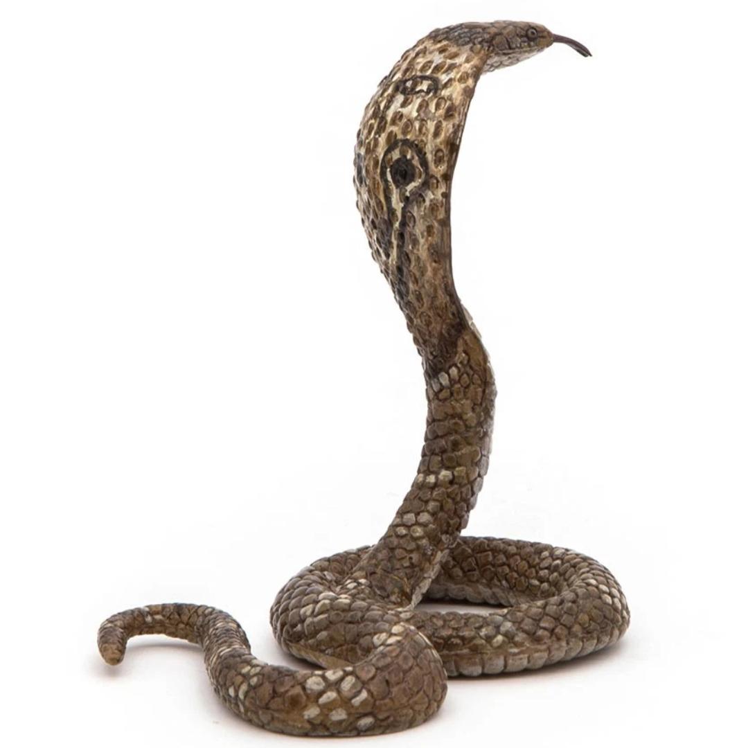 King Cobra Snake Figure - Animal Toy - Collectible - Hand Painted - Papo 50164