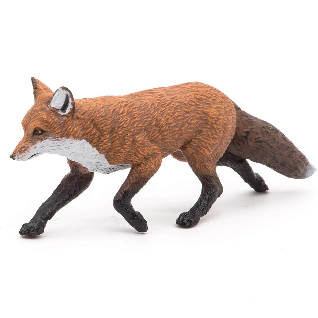 Fox Figure - Animal Toy - Hand Painted - Collectible - Papo 53020