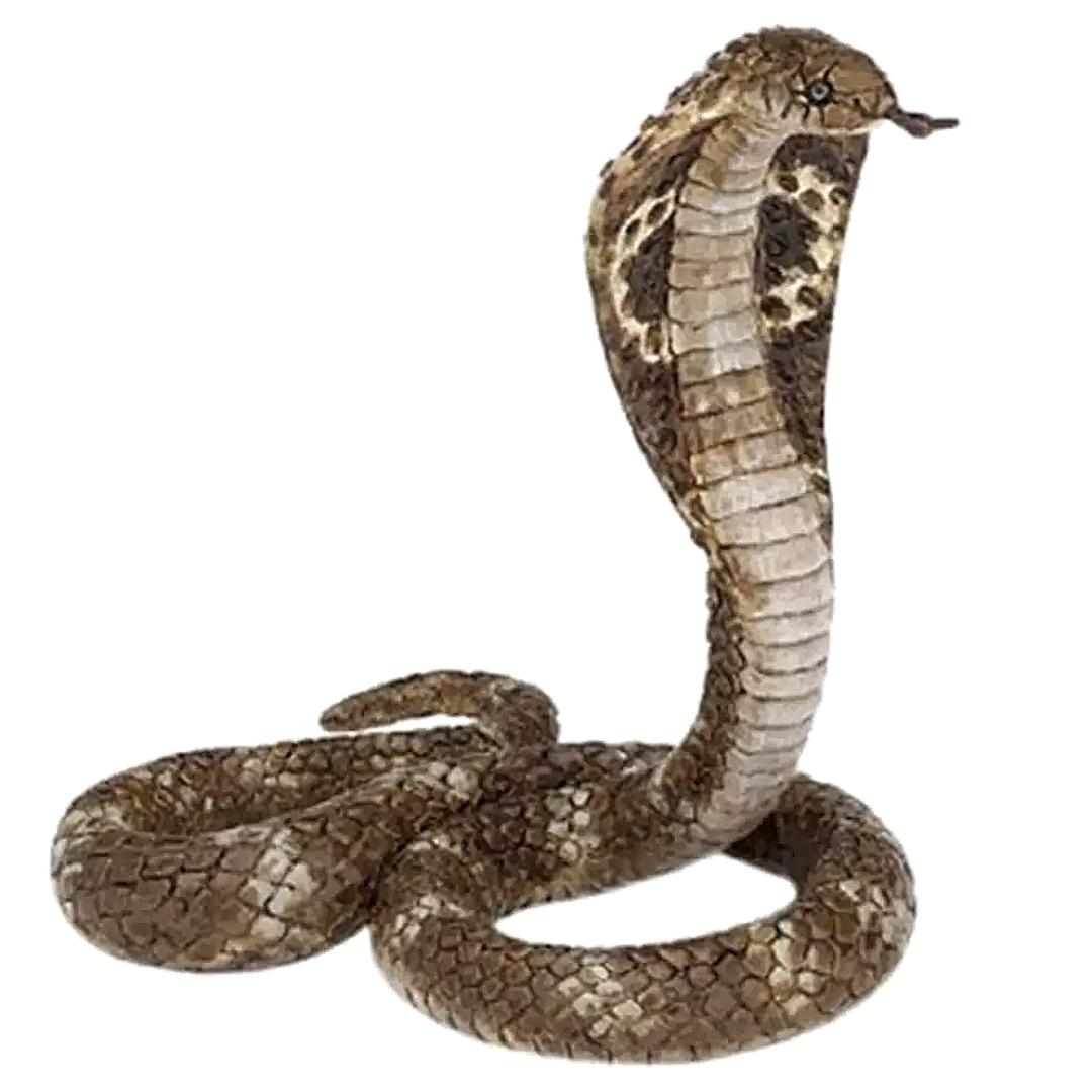 King Cobra Snake Figure - Animal Toy - Collectible - Hand Painted - Papo 50164