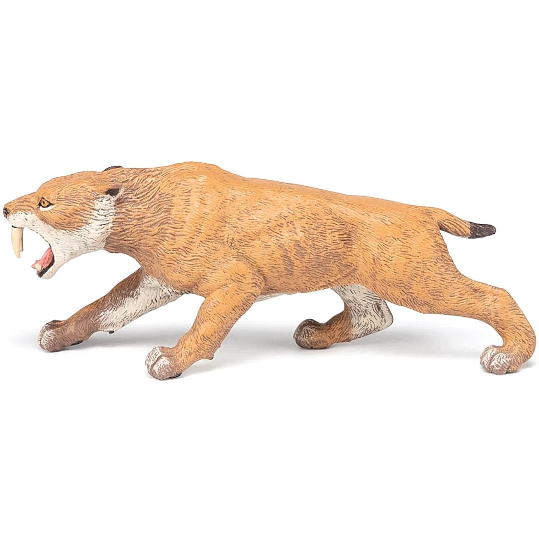 Smilodon Figure - Saber Tooth Tiger - Hand Painted & Collectible Toy - Papo 55022