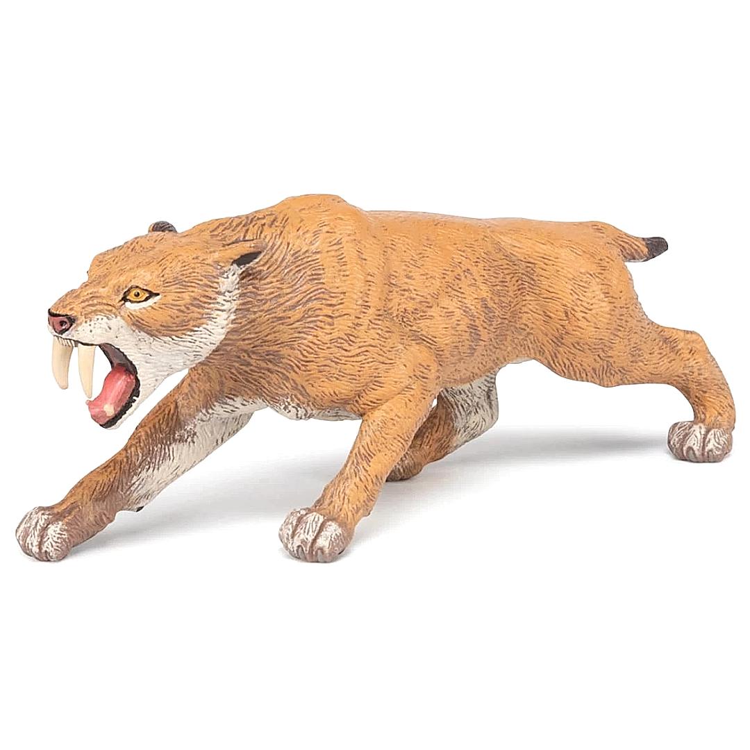 Smilodon Figure - Saber Tooth Tiger - Hand Painted & Collectible Toy - Papo 55022