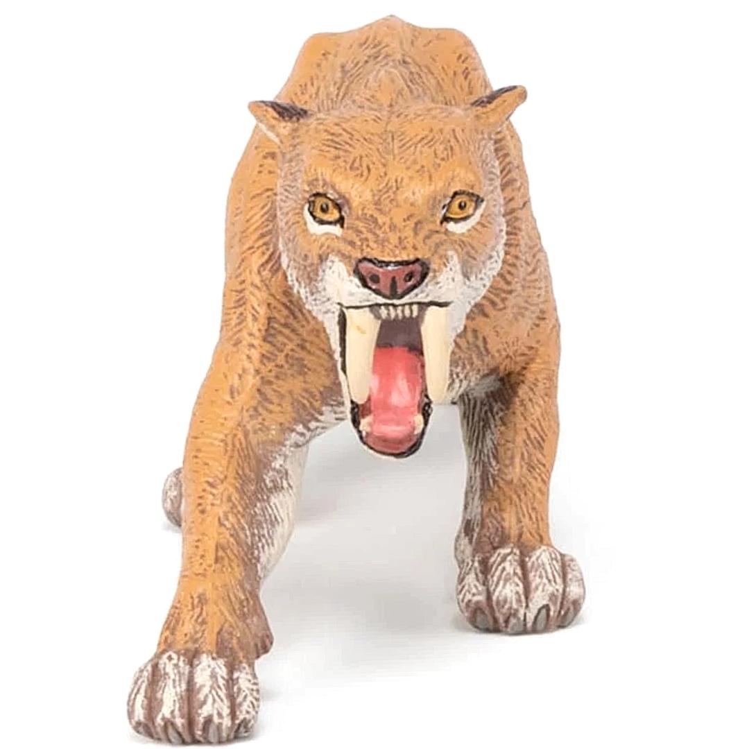 Smilodon Figure - Saber Tooth Tiger - Hand Painted & Collectible Toy - Papo 55022