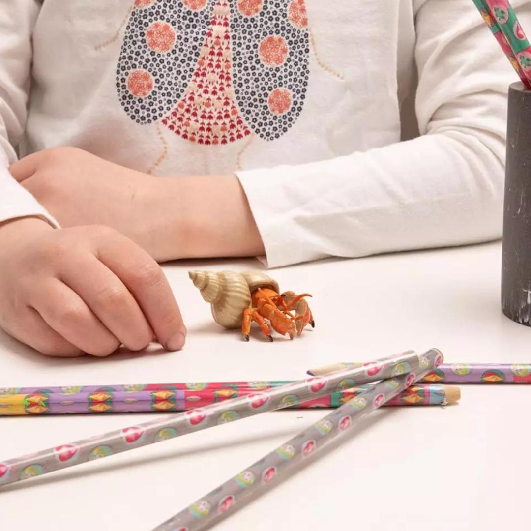 Hermit Crab Figure - Hand Painted & Collectible Sea Life Toy - Papo 56054