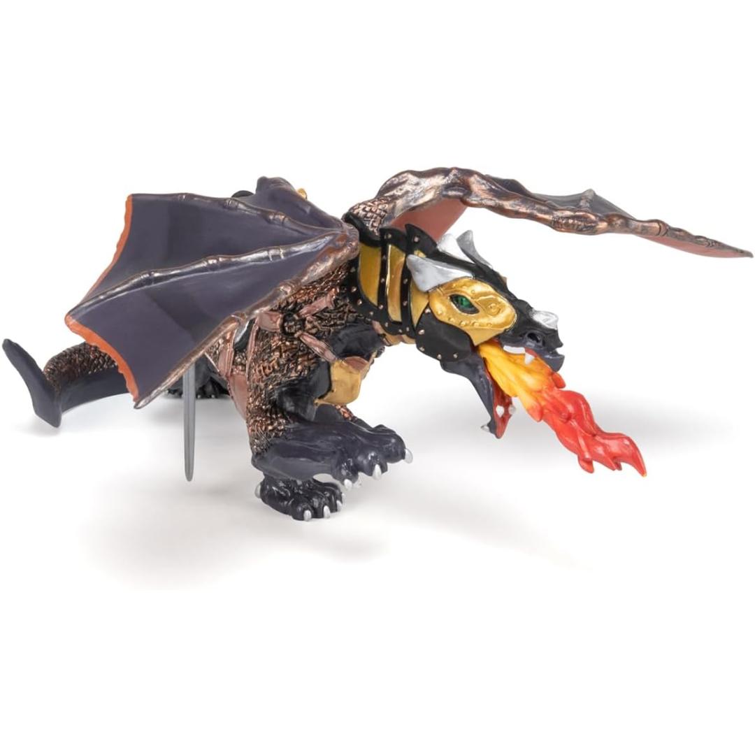 Dragon Of Darkness Fantasy Figure - Hand Painted & Collectible Toy - Papo 38958