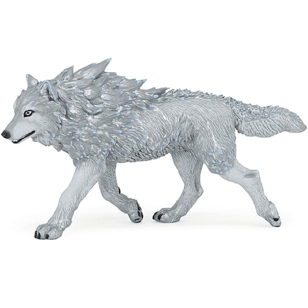 Ice Wolf Figure - Fantasy Toy - Hand Painted & Collectible - Papo 36033