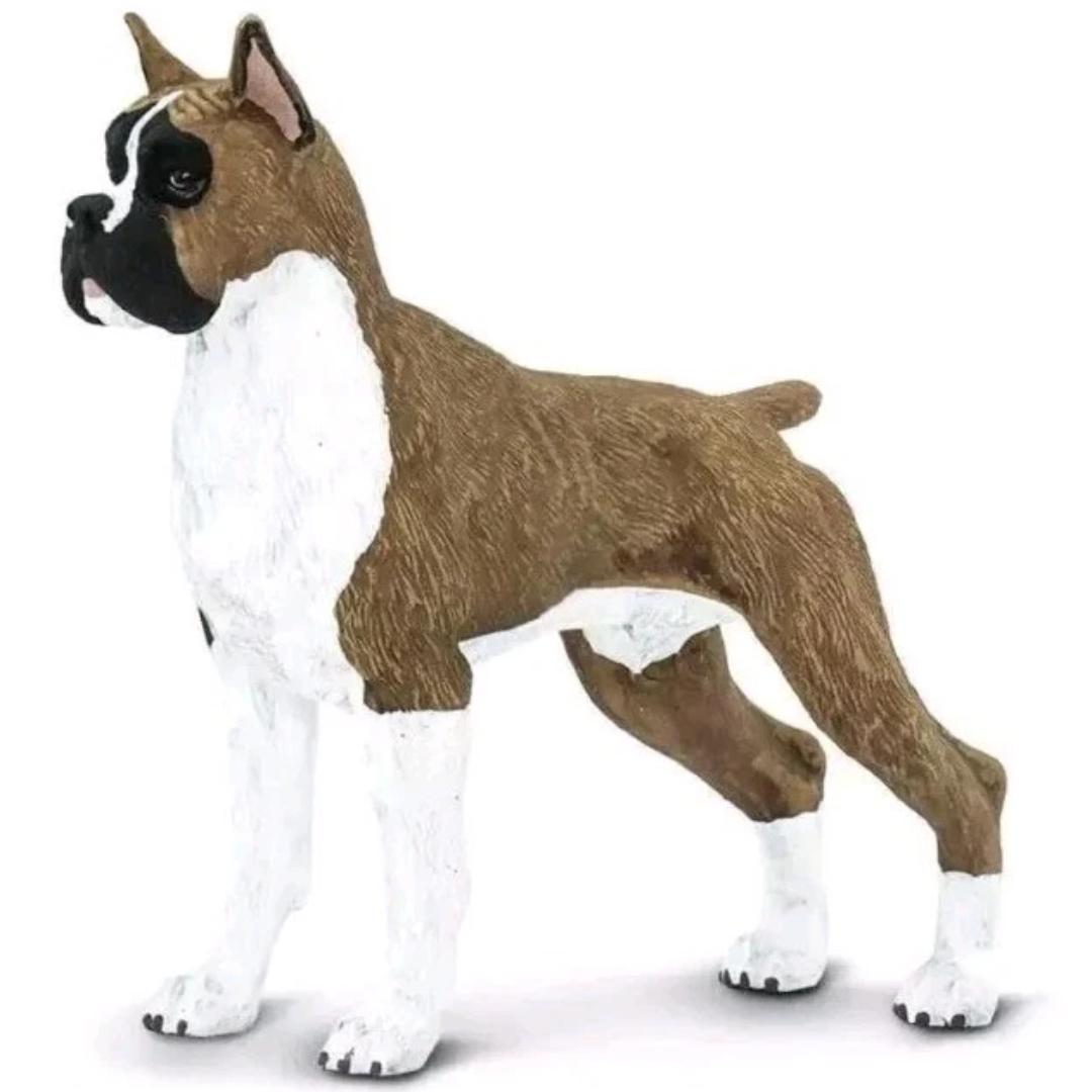 Boxer Dog Figurine - Hand Painted & Collectible Toy - Safari Ltd 100062