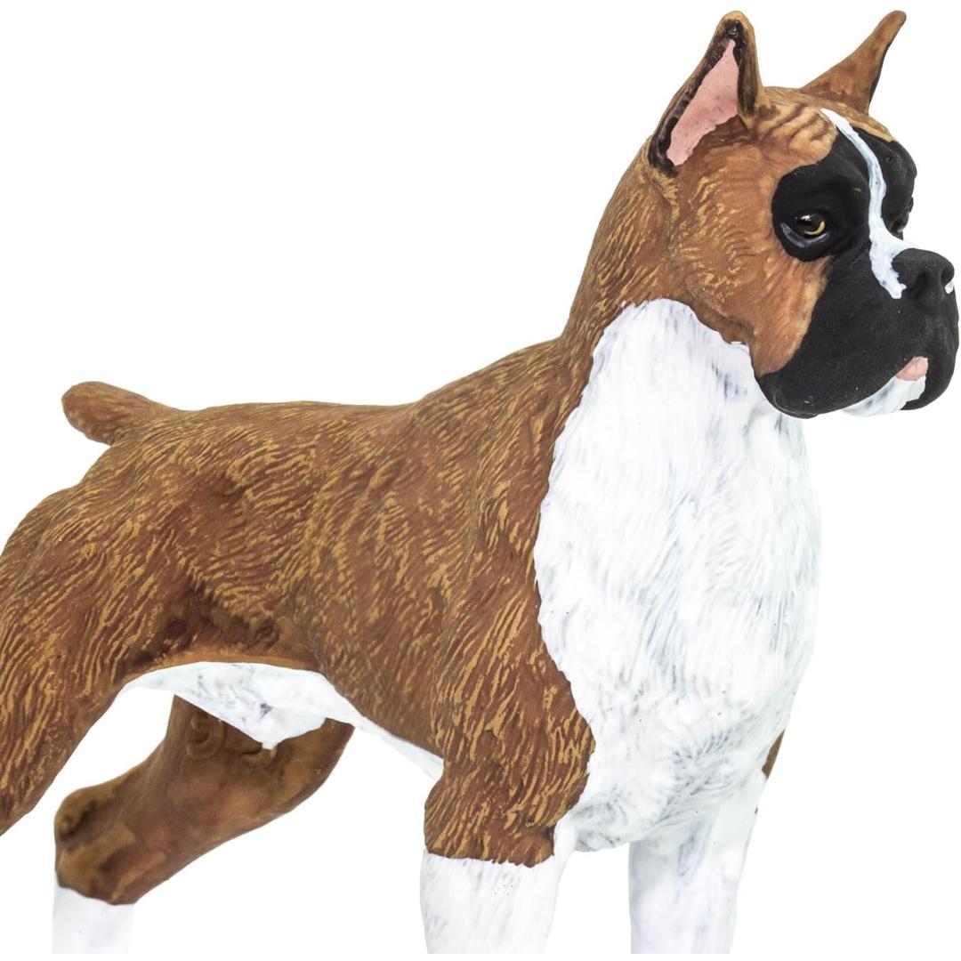 Boxer Dog Figurine - Hand Painted & Collectible Toy - Safari Ltd 100062