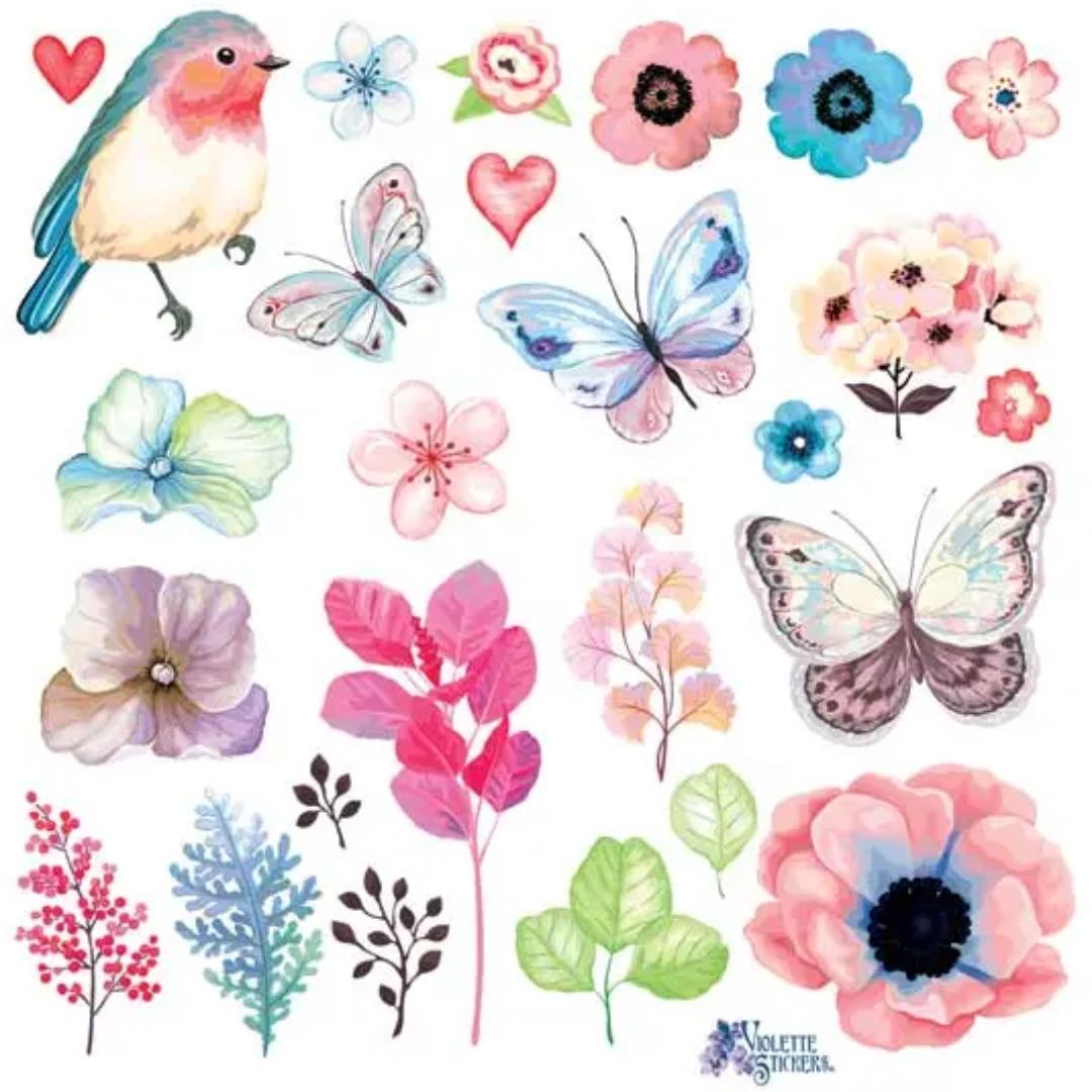 Robin Stickers - 2 Sheets - New in Packaging - Stationary - Scrapbook