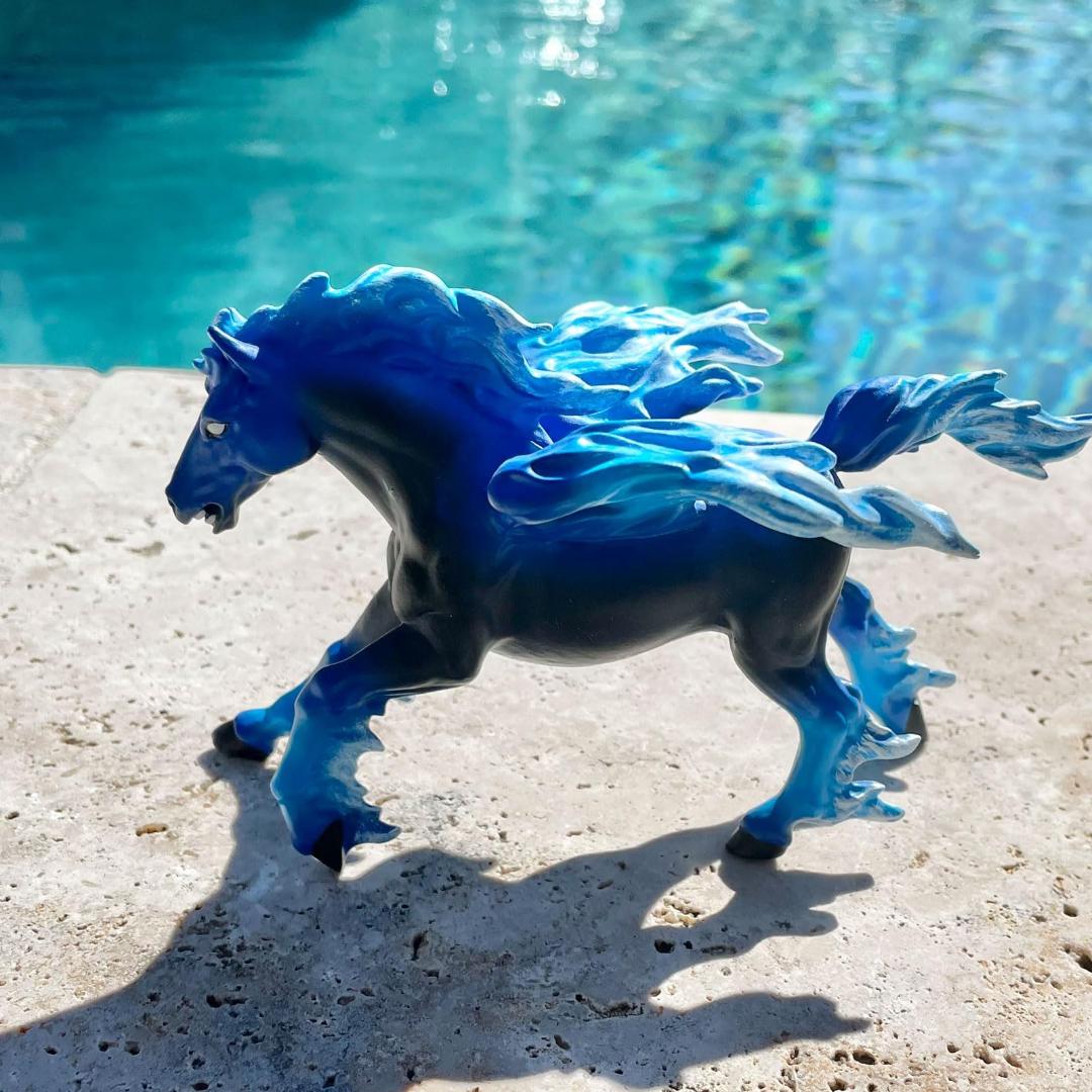 Blue Pyrois Fantasy Figure - Hand Painted & Collectible Toy - Safari Ltd 101024